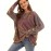 Cozy Plus Size Floral Sweater - Stylish Crew Neck Design - Long Sleeve Winter Wear for Trendsetting Women